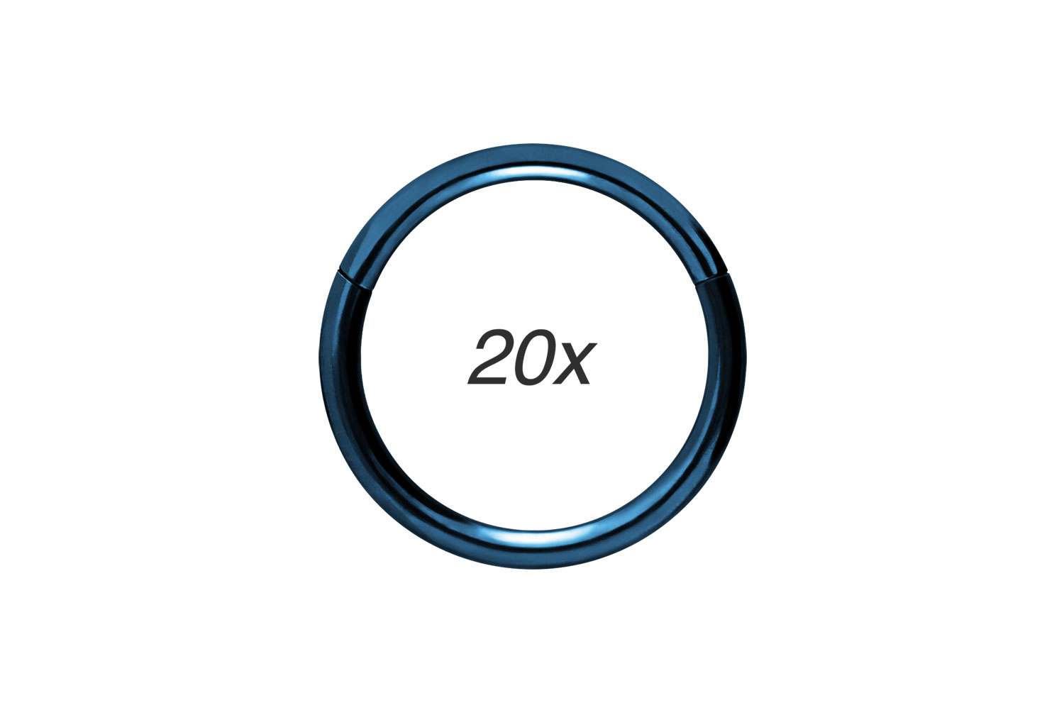 SET Chirurgenstahl Segmentring Clicker Piercing